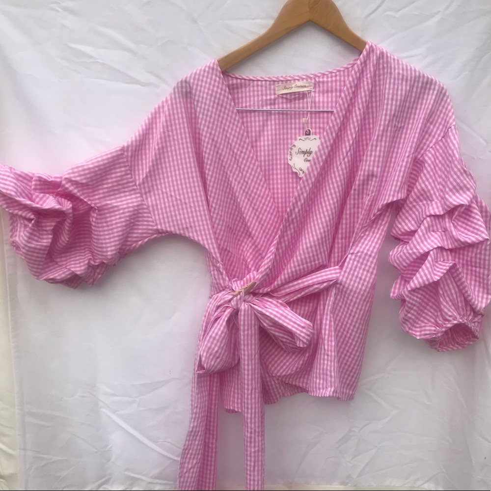Pink Wrap Top